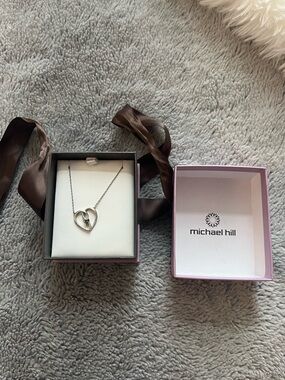 Michael Hill Silver Heart Pendant Necklace